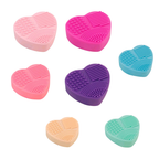 Limpiador de Brochas de Silicona en Seco y Húmedo - Diseño Corazón Dual