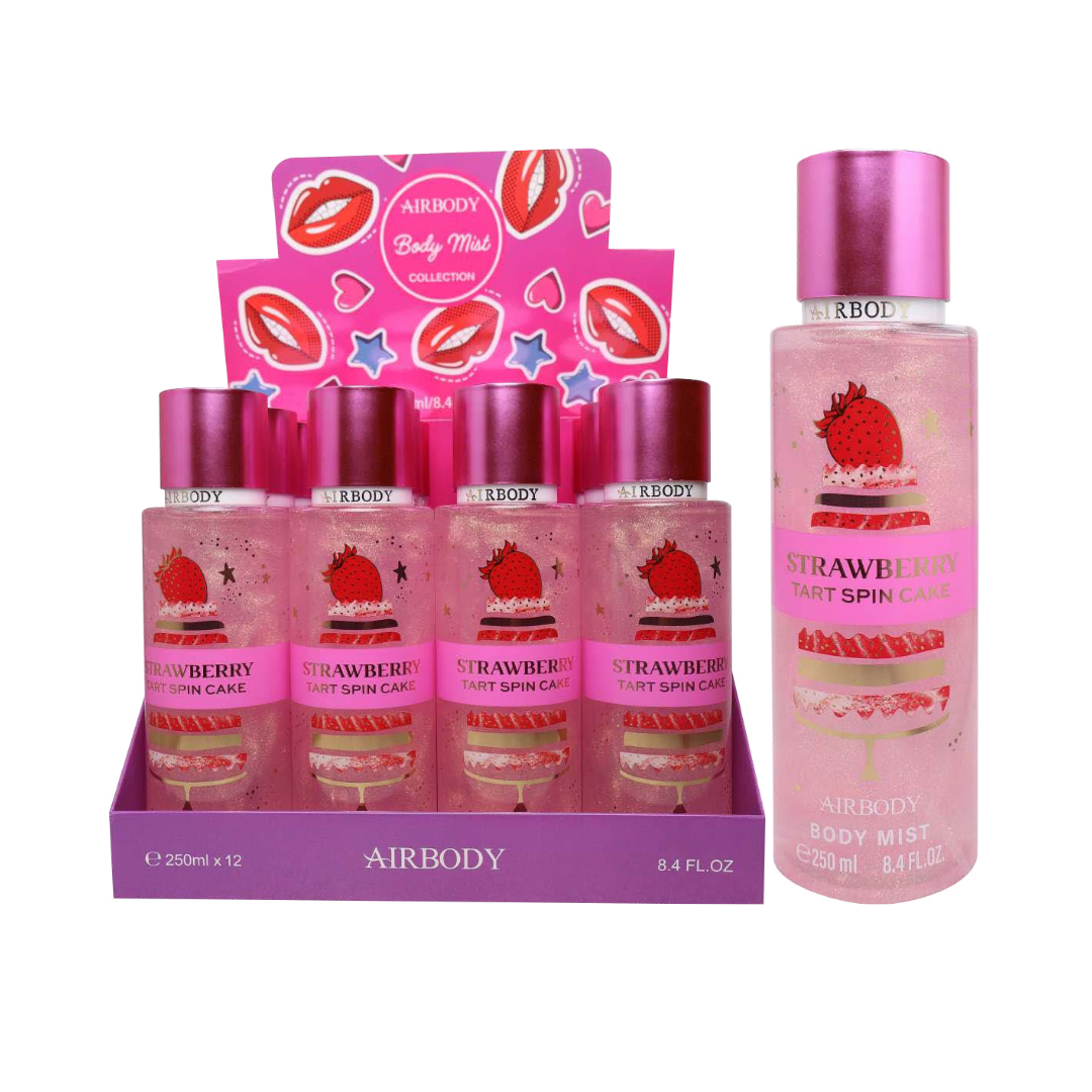 Body Mist Primary Fresa AIRBODY - 250ml (Aroma Strawberry Spin Tart Cake)