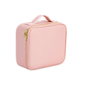 Organizador Neceser Glam con Divisiones + Espejo LED Recargable NEGRO Y ROSA