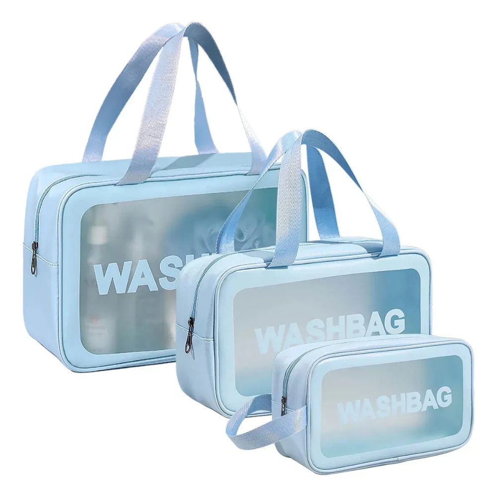 Set de 3 Neceser Washbag Impermeables - Organizadores Multiusos