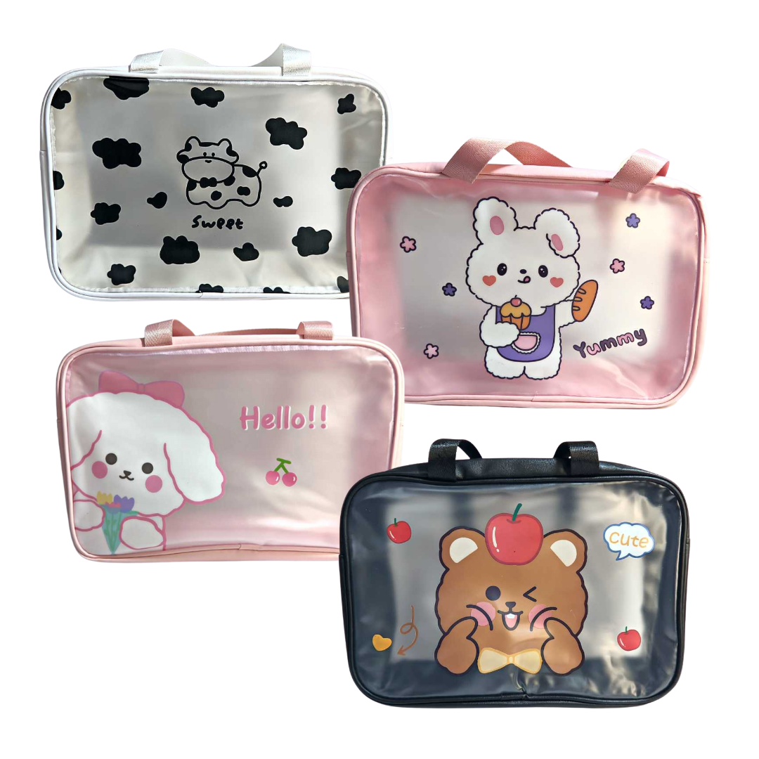 Neceser Kawaii grande con asas en 4 modelos
