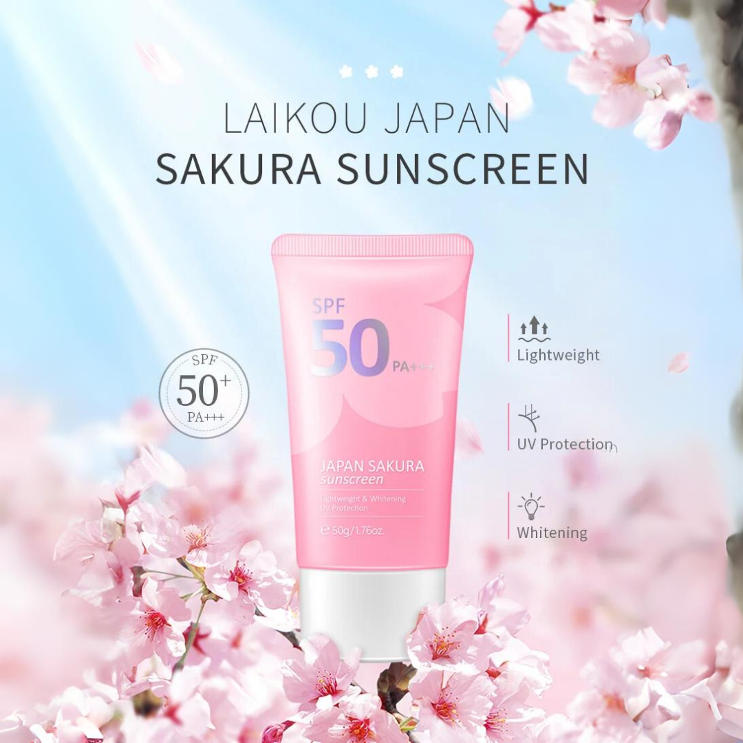 Protector Solar Japan Sakura SPF 50+ / PA+++ - Laikou (50g)