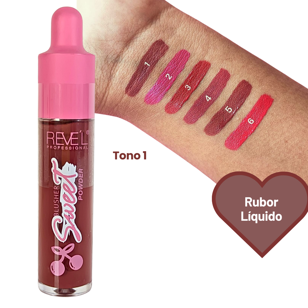 Rubor Líquido Sweet – Colección de 6 Tonos