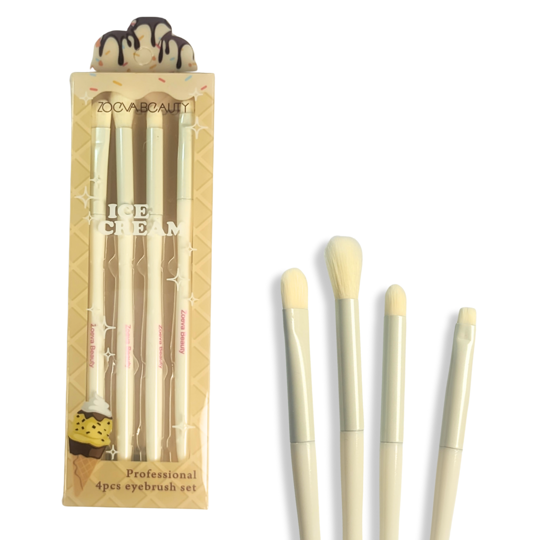 Set de Brochas para Ojos Zoeva Ice Cream – 4 Piezas