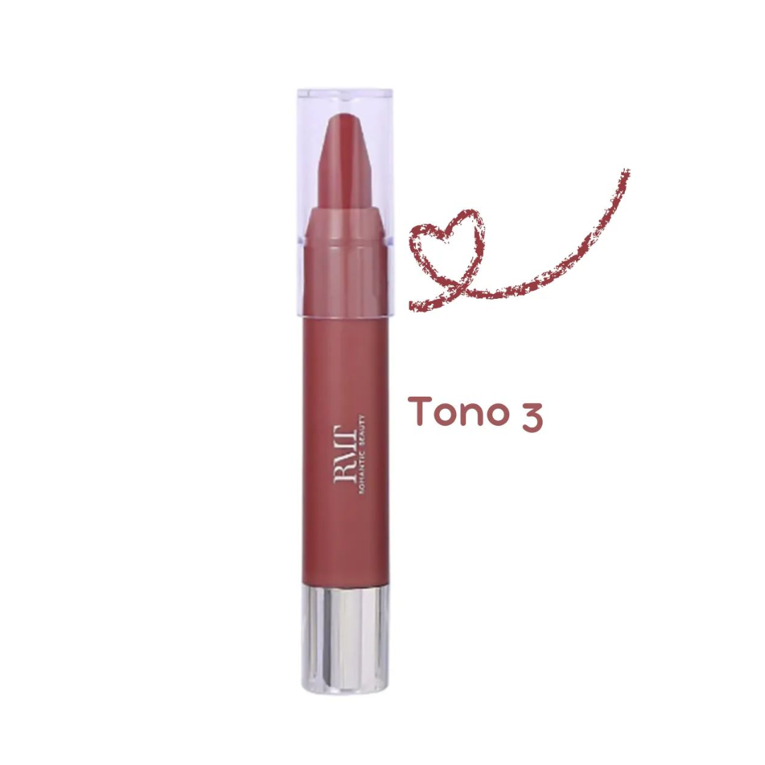 Labial Mate Modelo Crayón – Romantic Beauty