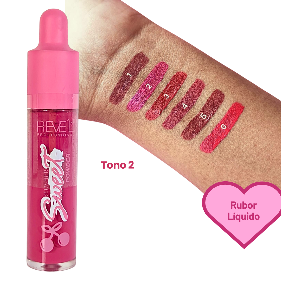 Rubor Líquido Sweet – Colección de 6 Tonos