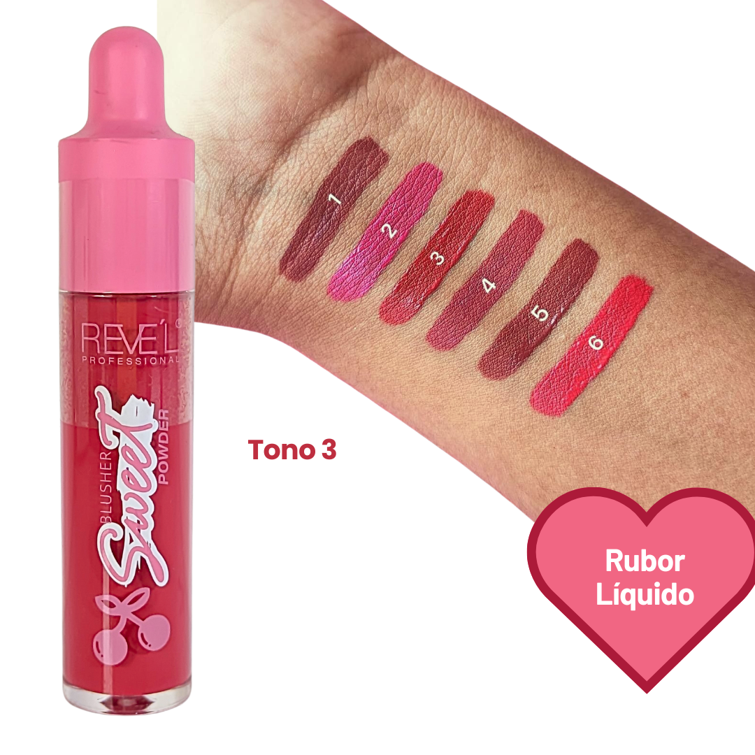 Rubor Líquido Sweet – Colección de 6 Tonos