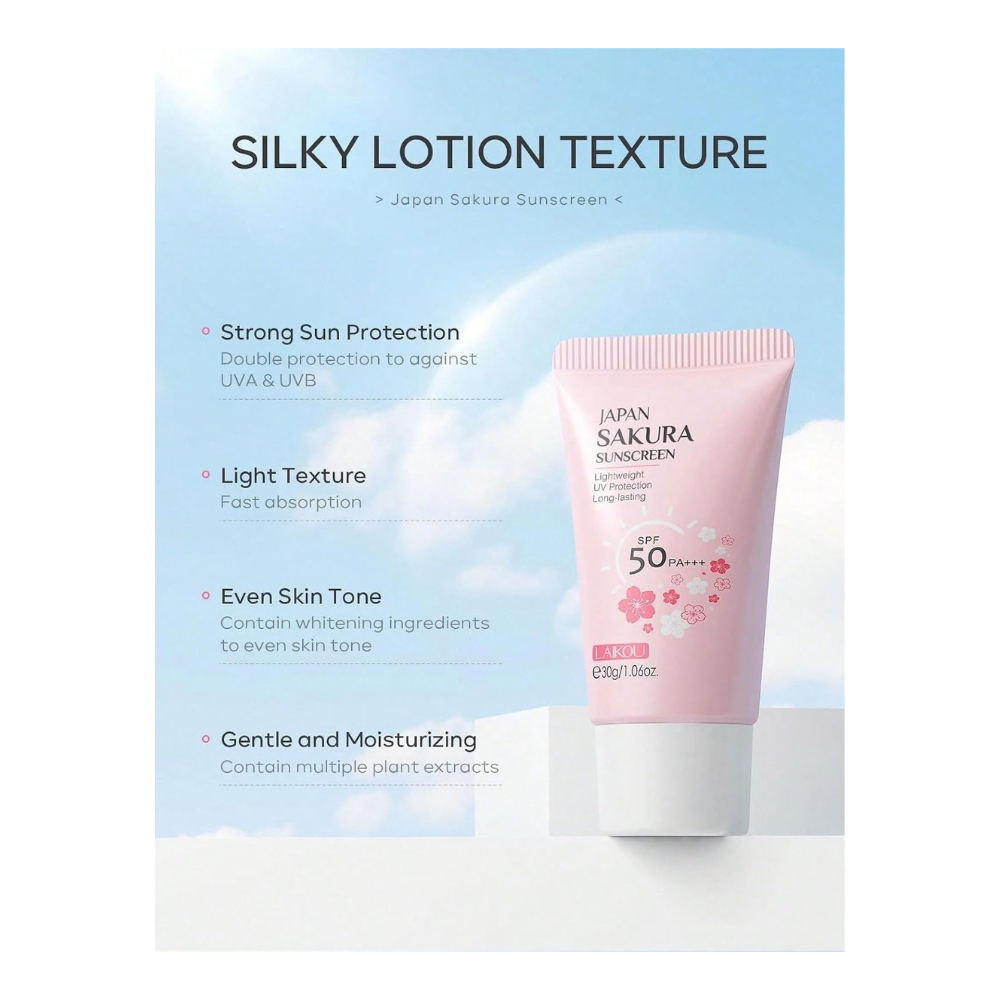 Protector Solar Japan Sakura SPF 50+ Laikou (50g)