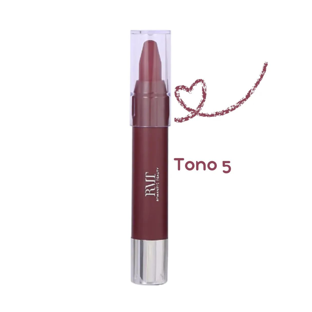 Labial Mate Modelo Crayón – Romantic Beauty