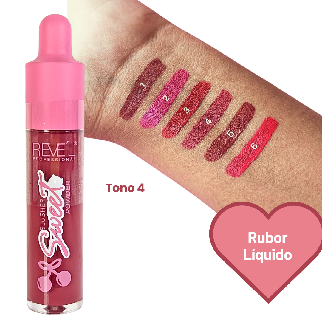 Rubor Líquido Sweet – Colección de 6 Tonos