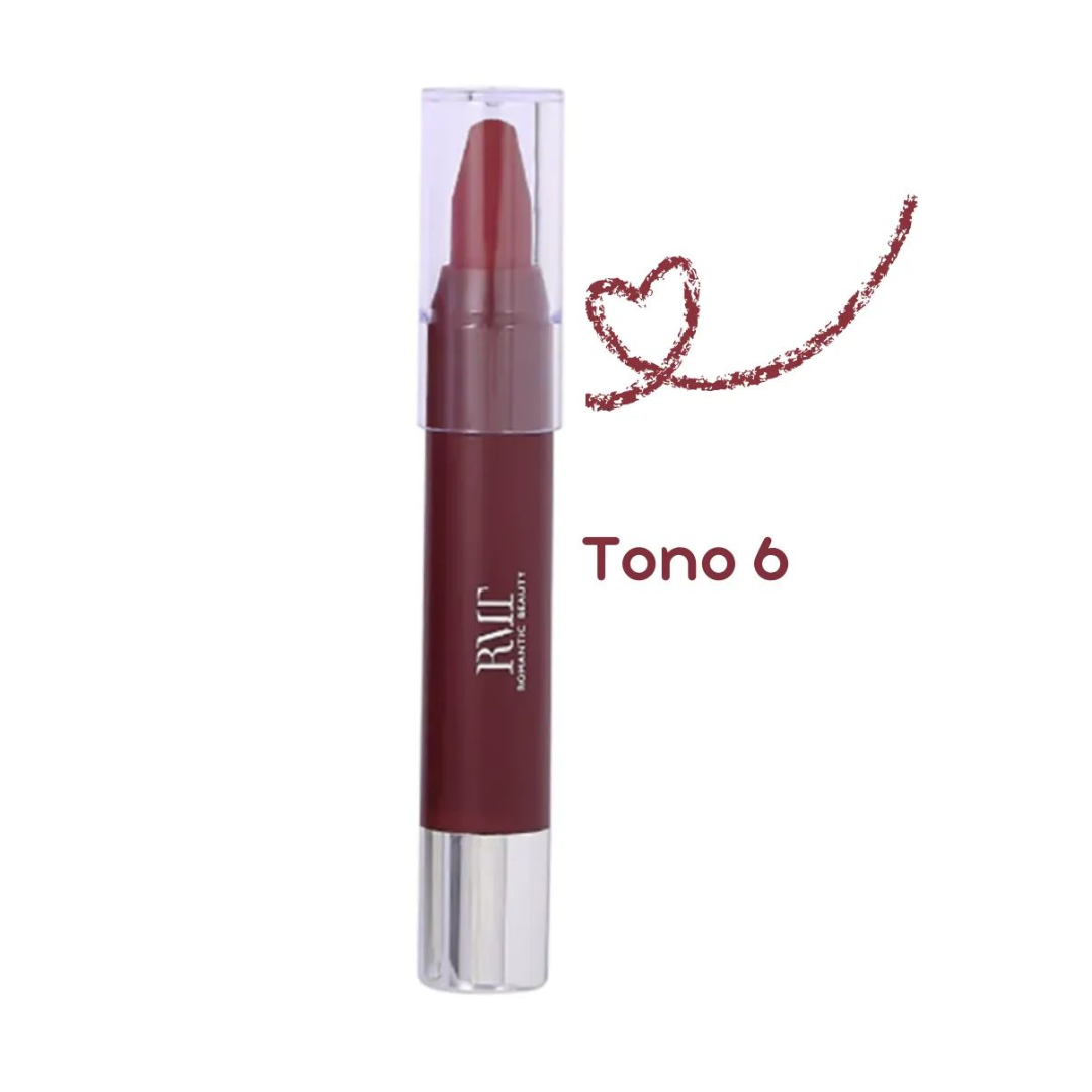 Labial Mate Modelo Crayón – Romantic Beauty