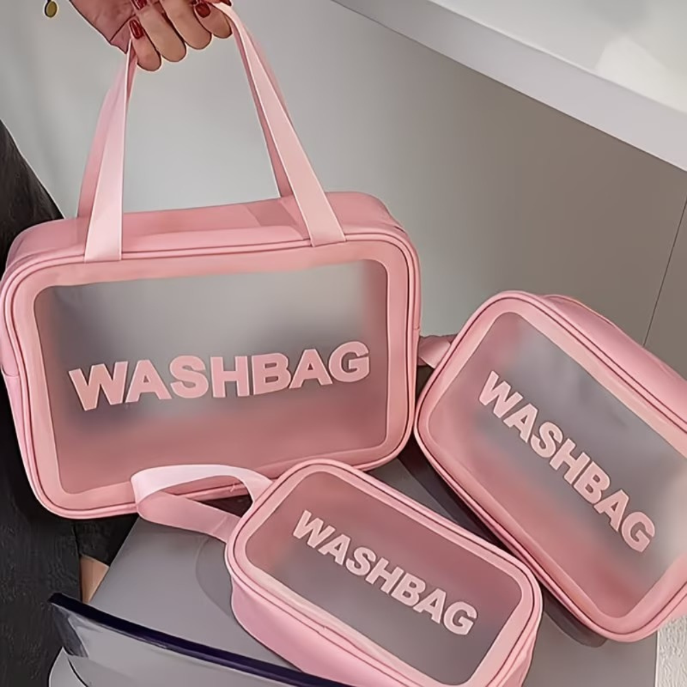 Set de 3 Neceser Washbag Impermeables - Organizadores Multiusos