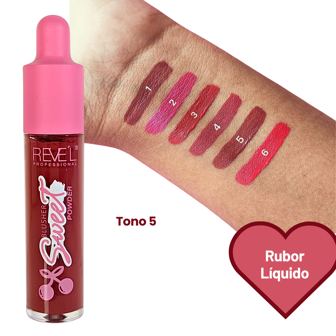 Rubor Líquido Sweet – Colección de 6 Tonos