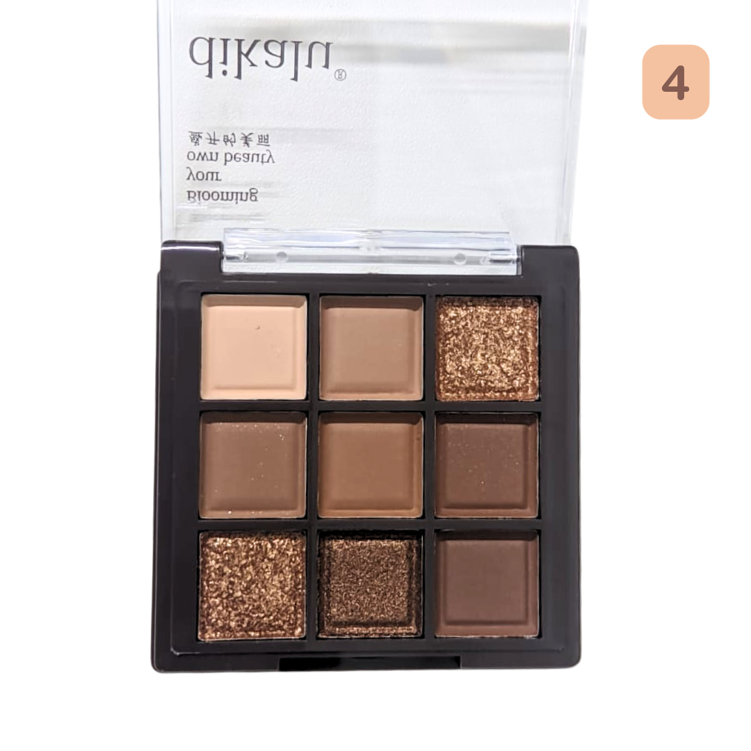 Mini Paleta de Sombras x 9 Tonos - Dikalu Professional
