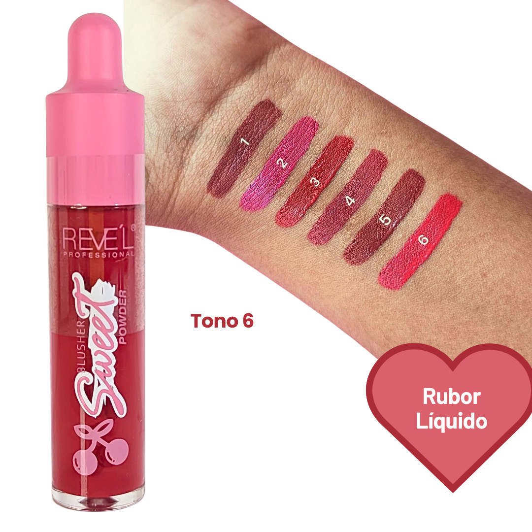 Rubor Líquido Sweet – Colección de 6 Tonos