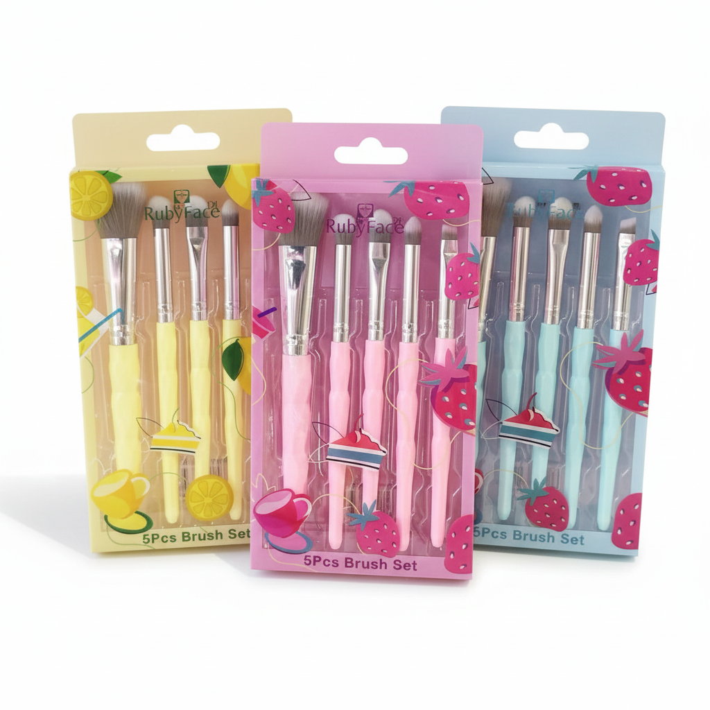 Set mini Brochas Ruby Face 5 pcs
