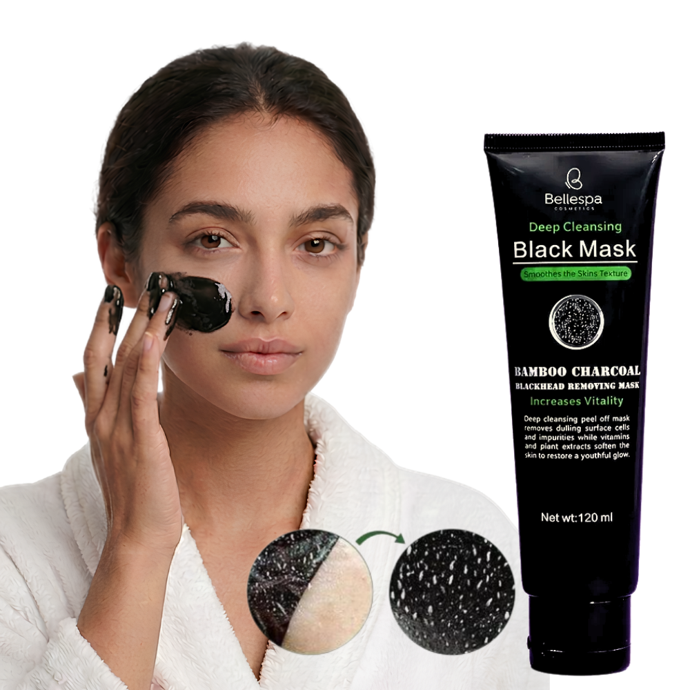 Mascarilla Negra Peel-Off de Carbón de Bambú - Bellespa Cosmetics (120ml)