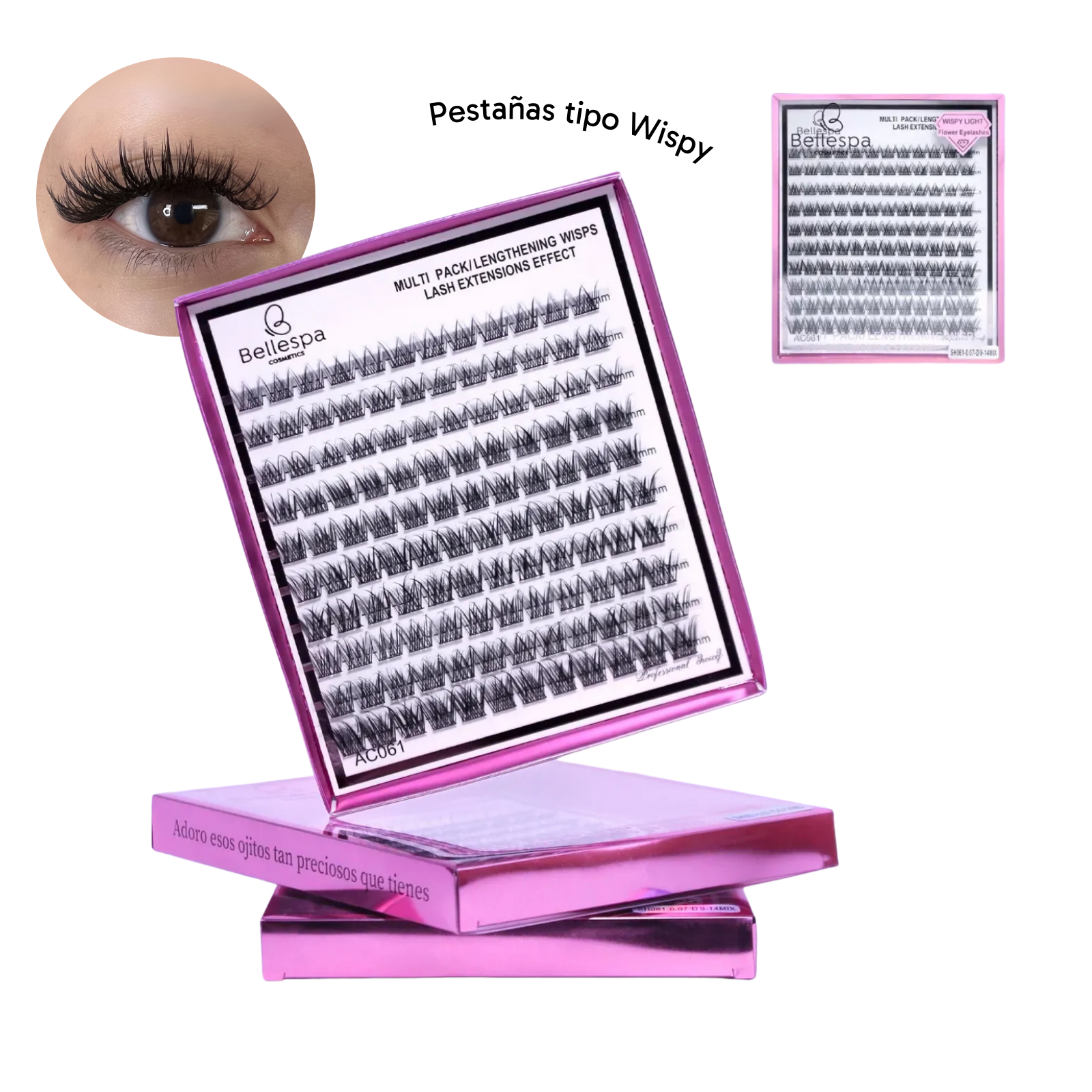 Pestañas tipo Wispy